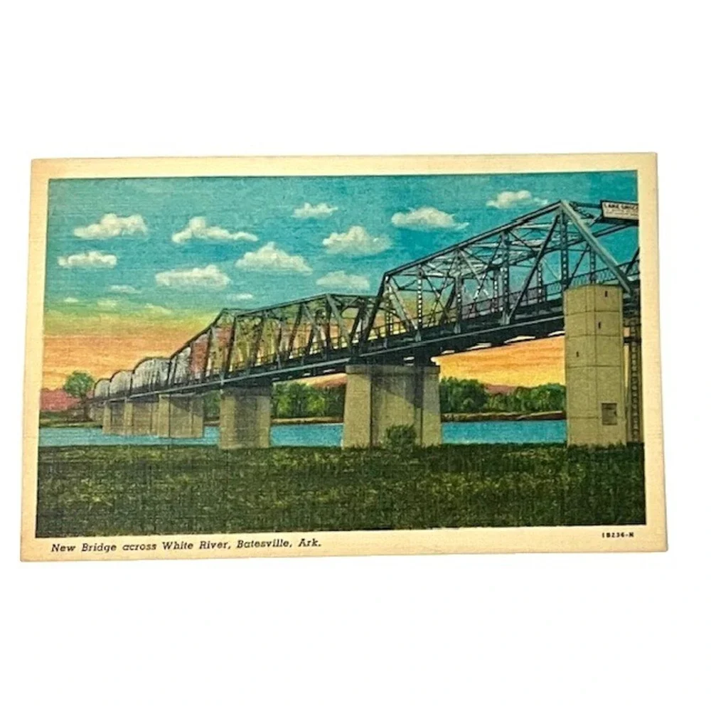 Vintage Batesville Arkansas Postcards Set of 4 Unused Cards